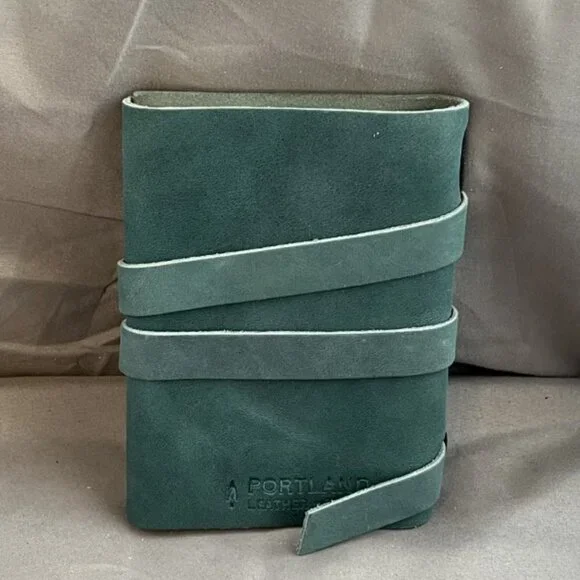 Portland Leather, Crossbody Tote, Beluga/White, w/Journal & Tassel Bag Charm - Picture 8 of 15